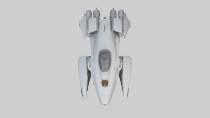 3D model Robot version of a spaceship model VR / AR / low-poly
