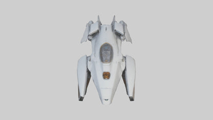 3D model Robot version of a spaceship model VR / AR / low-poly