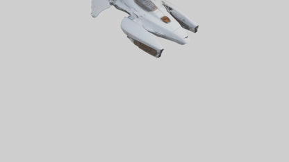 3D model Robot version of a spaceship model VR / AR / low-poly