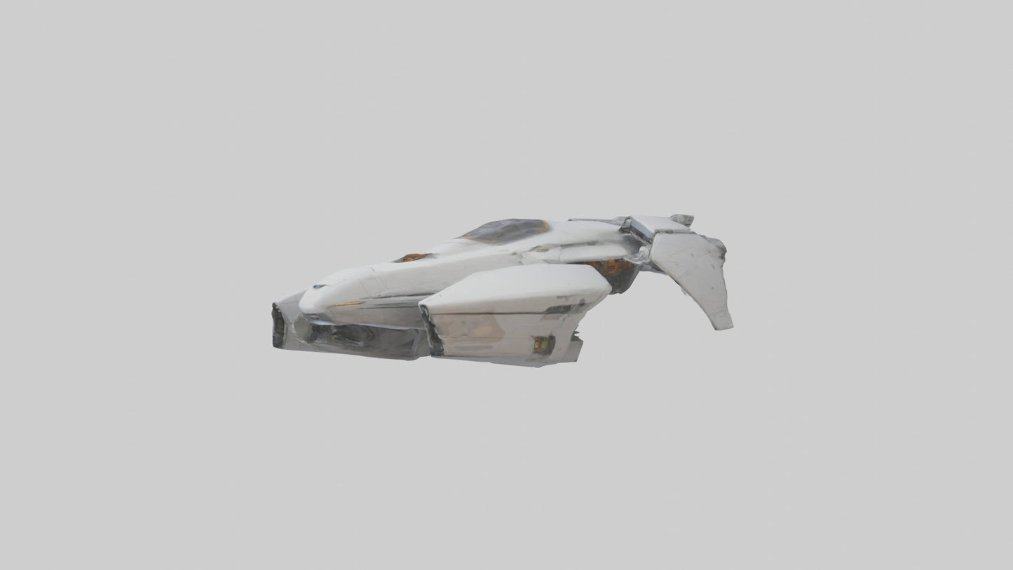 3D model Robot version of a spaceship model VR / AR / low-poly