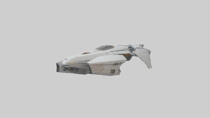 3D model Robot version of a spaceship model VR / AR / low-poly