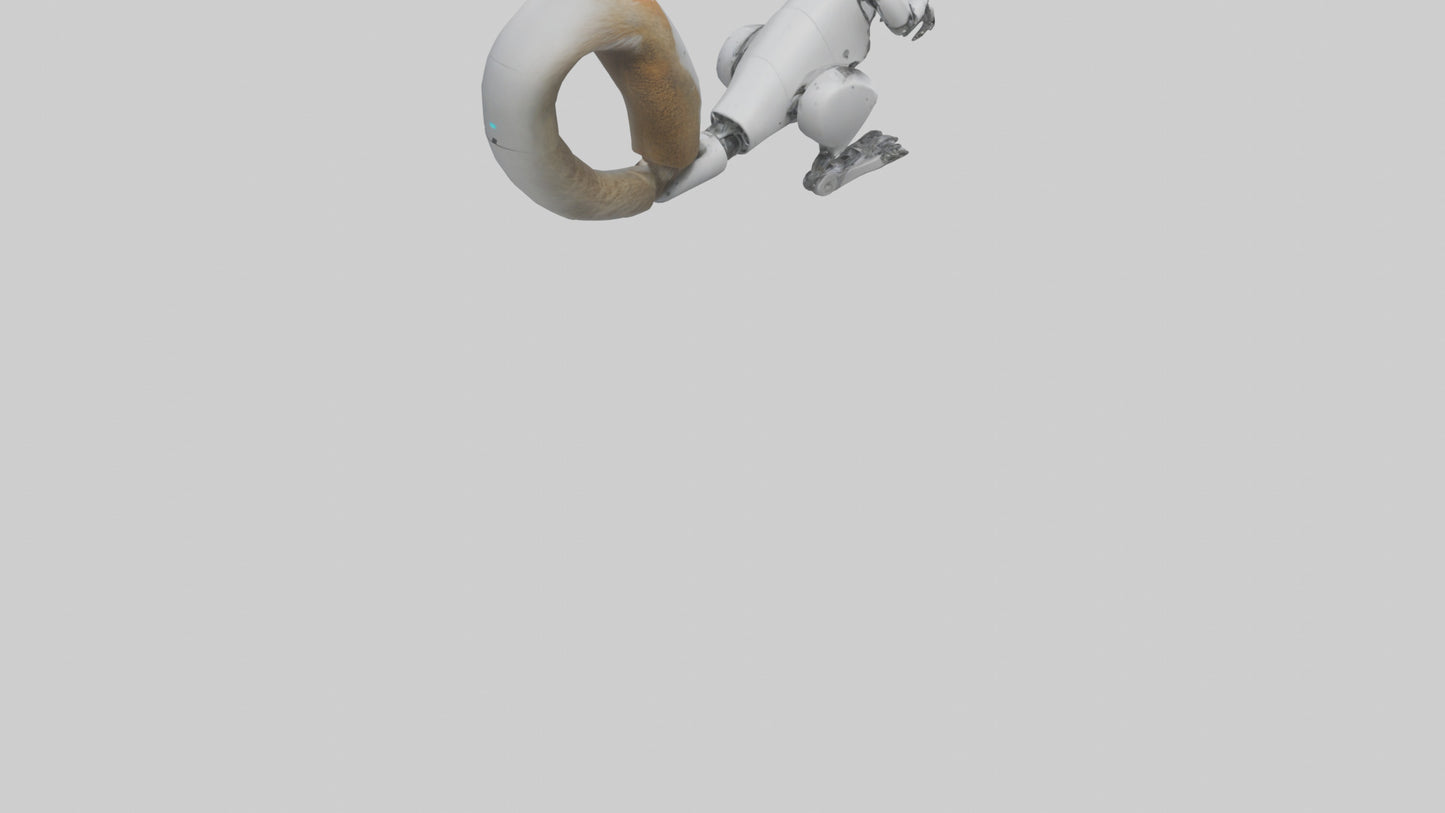 3D model Robot version of a squirrel model VR / AR / low-poly