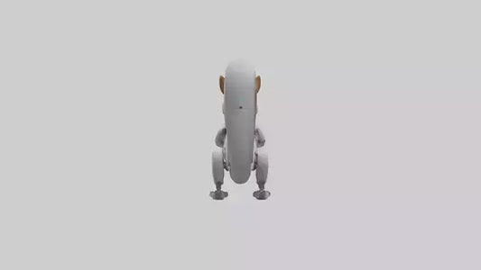 3D model Robot version of a squirrel model VR / AR / low-poly