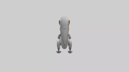 3D model Robot version of a squirrel model VR / AR / low-poly