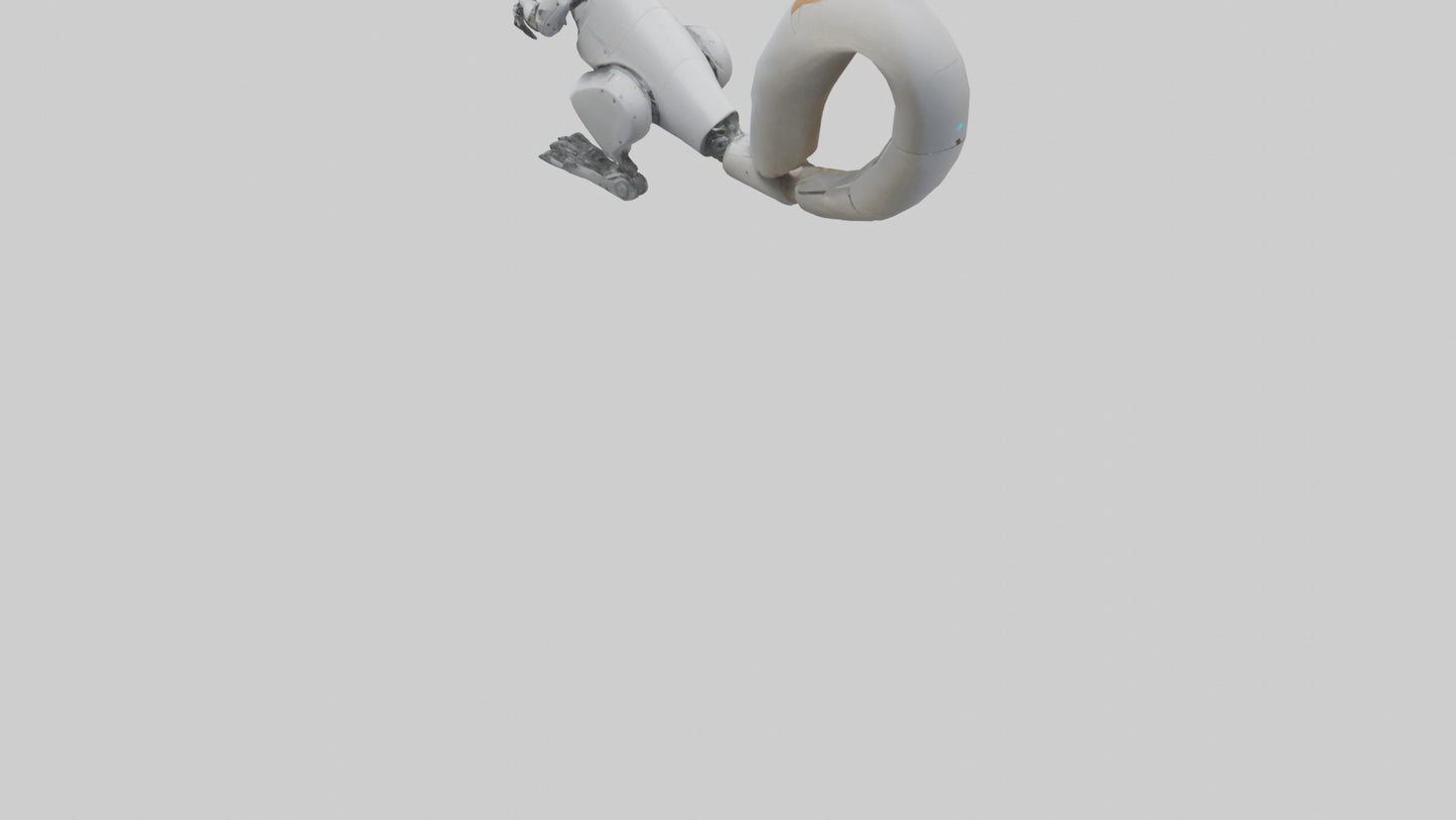 3D model Robot version of a squirrel model VR / AR / low-poly