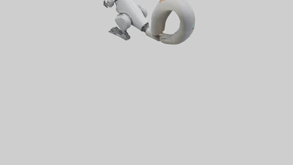 3D model Robot version of a squirrel model VR / AR / low-poly