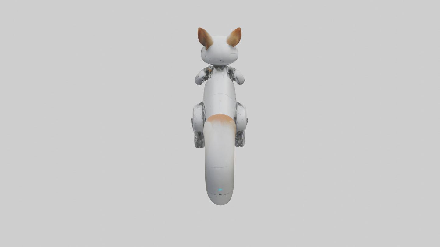 3D model Robot version of a squirrel model VR / AR / low-poly