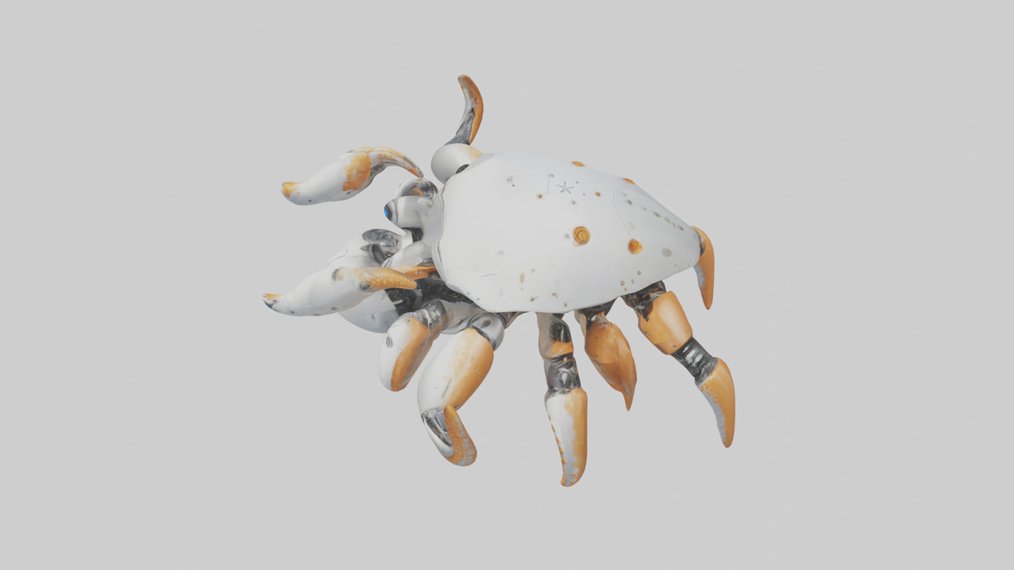 3D model Robot version of a starfish model VR / AR / low-poly