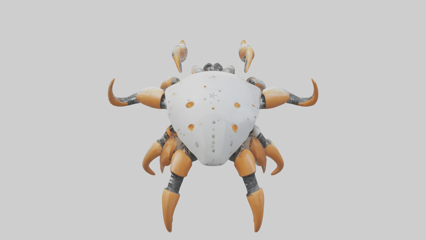 3D model Robot version of a starfish model VR / AR / low-poly