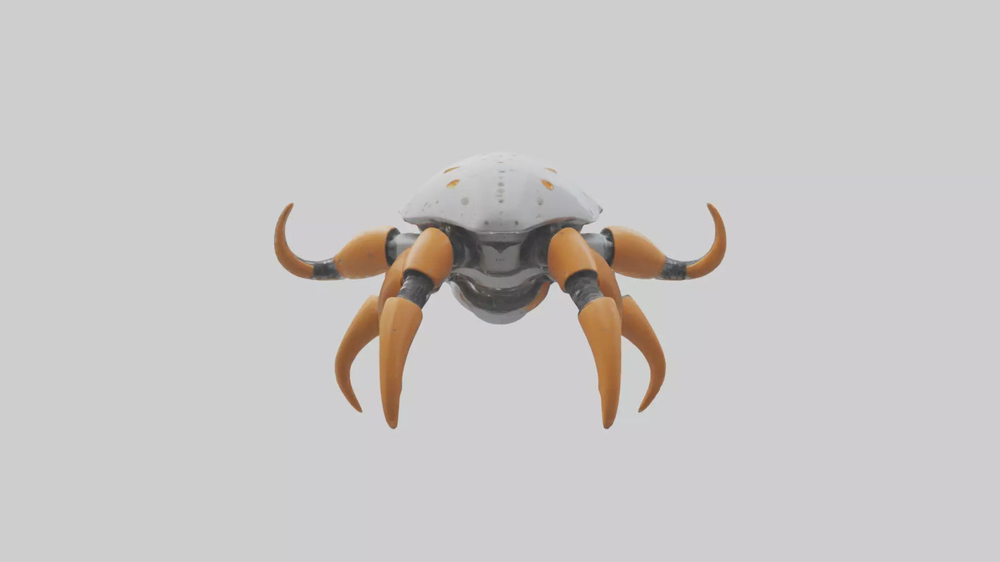 3D model Robot version of a starfish model VR / AR / low-poly