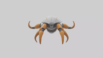3D model Robot version of a starfish model VR / AR / low-poly