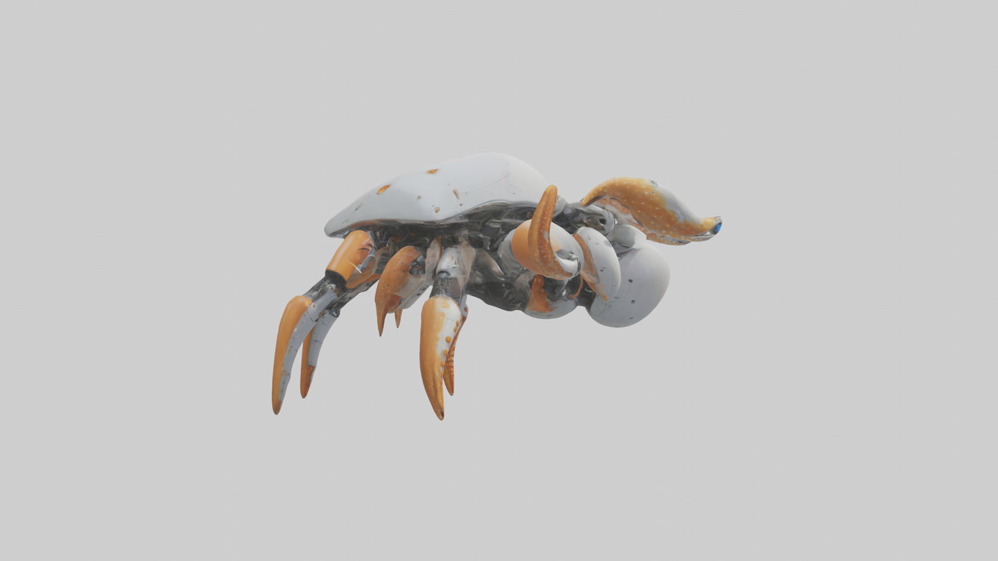 3D model Robot version of a starfish model VR / AR / low-poly