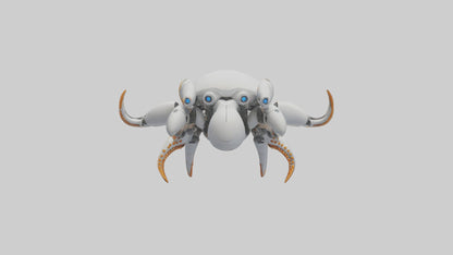 3D model Robot version of a starfish model VR / AR / low-poly