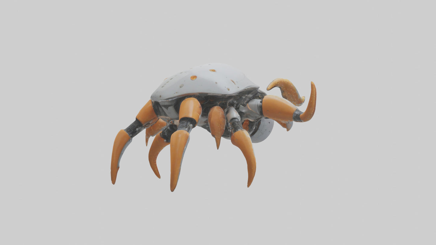 3D model Robot version of a starfish model VR / AR / low-poly