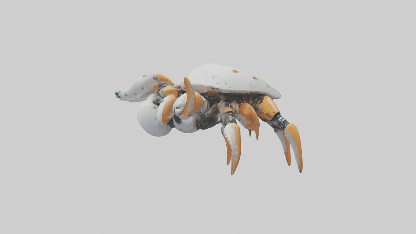 3D model Robot version of a starfish model VR / AR / low-poly