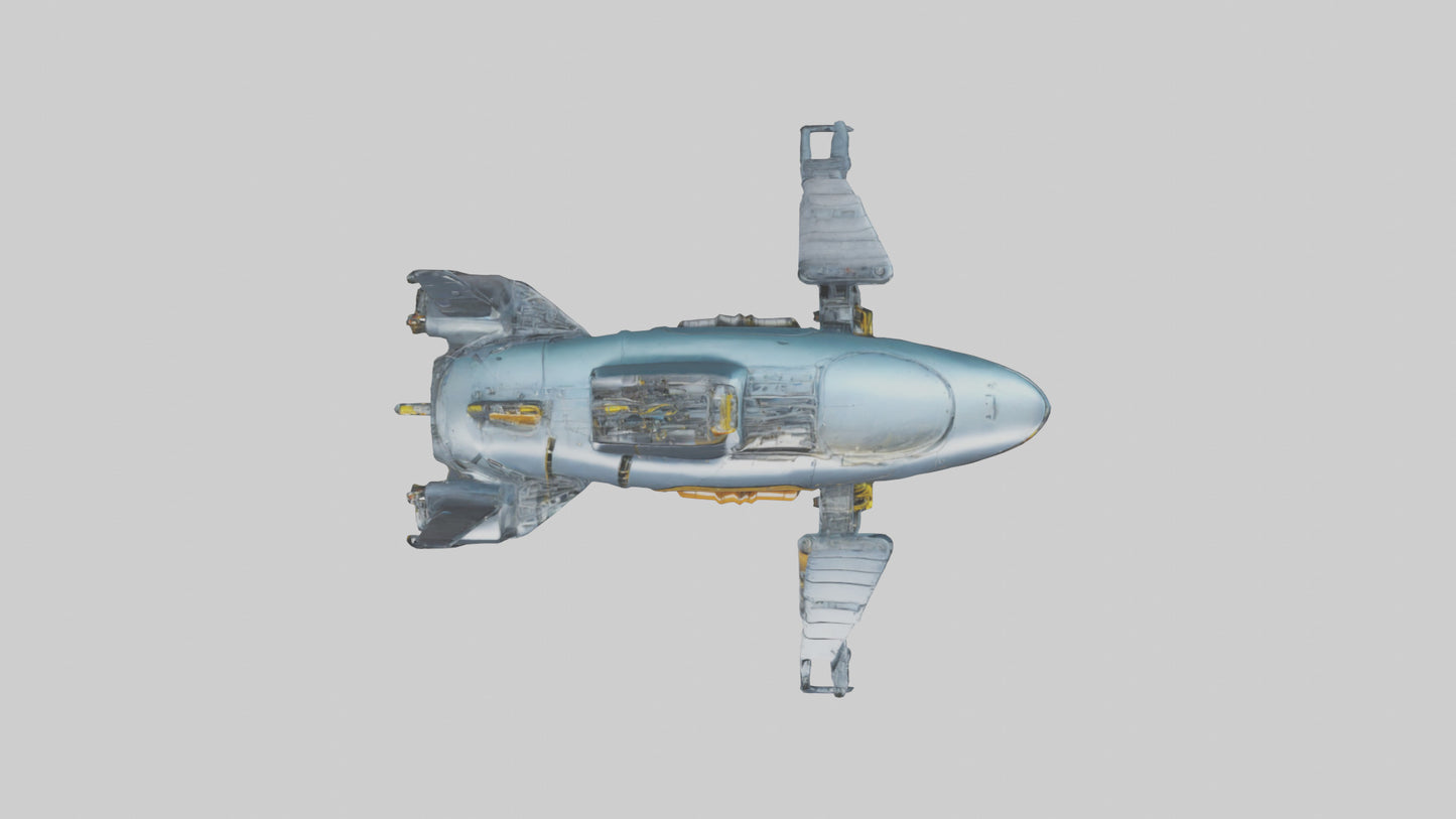 3D model Robot version of a submarine model VR / AR / low-poly