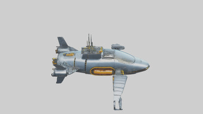 3D model Robot version of a submarine model VR / AR / low-poly