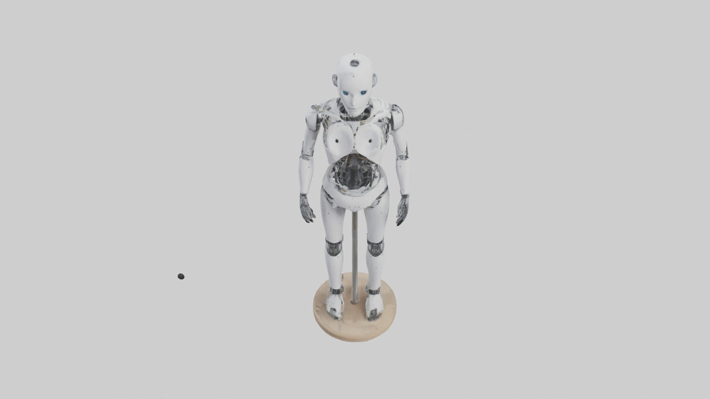 3D model Robot version of a tailor model VR / AR / low-poly