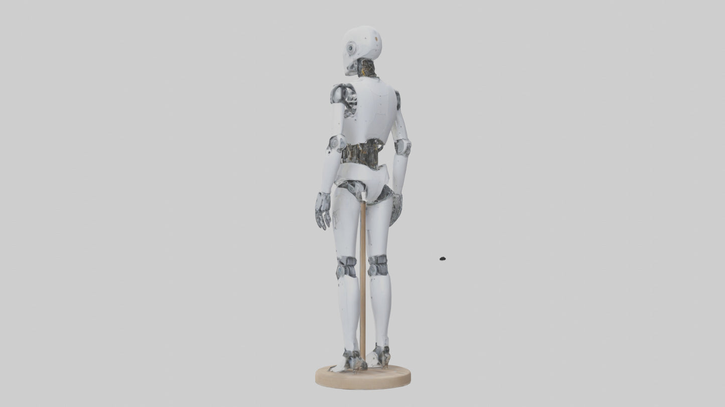 3D model Robot version of a tailor model VR / AR / low-poly