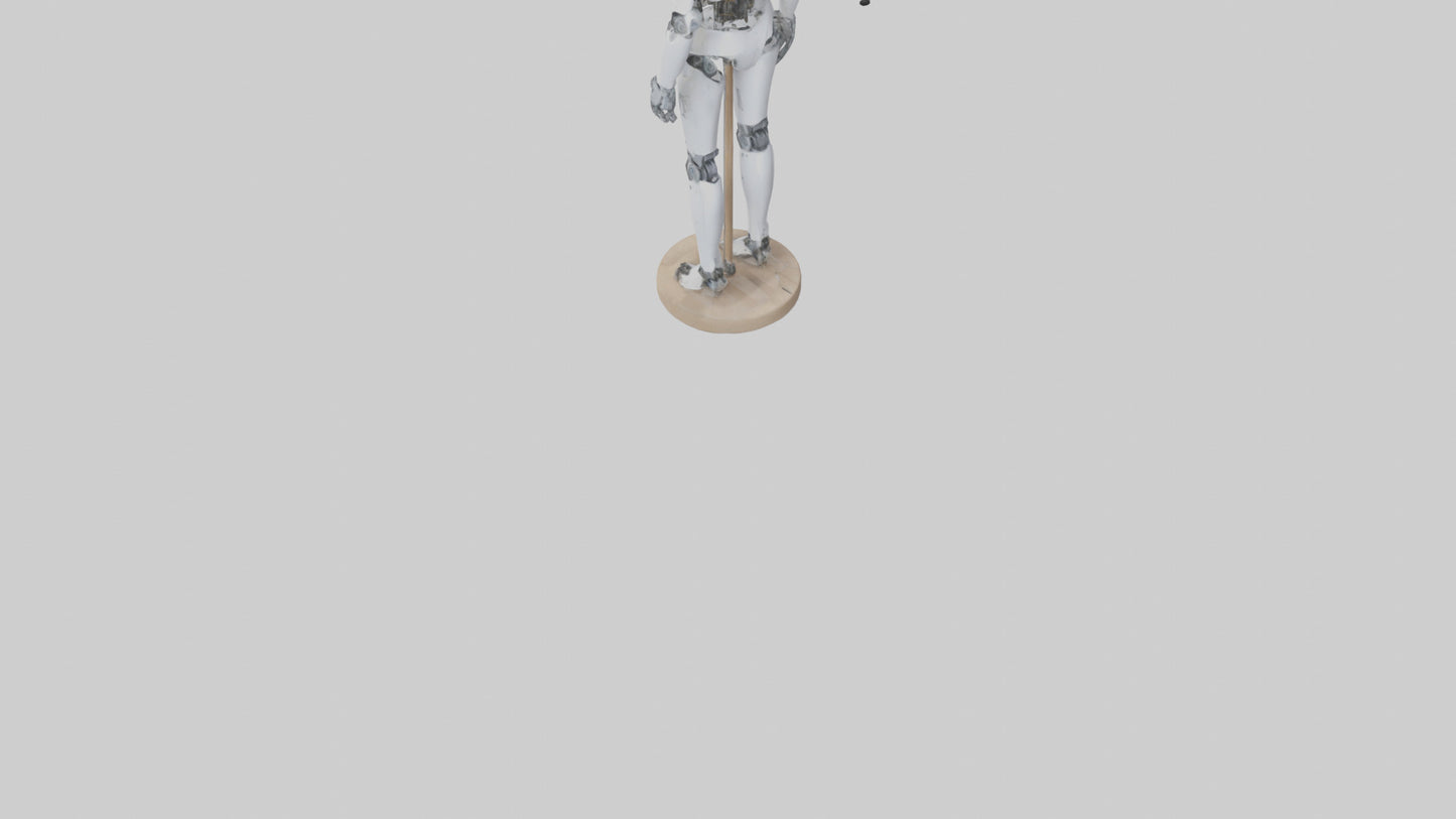 3D model Robot version of a tailor model VR / AR / low-poly