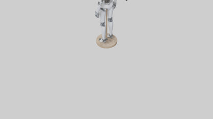3D model Robot version of a tailor model VR / AR / low-poly
