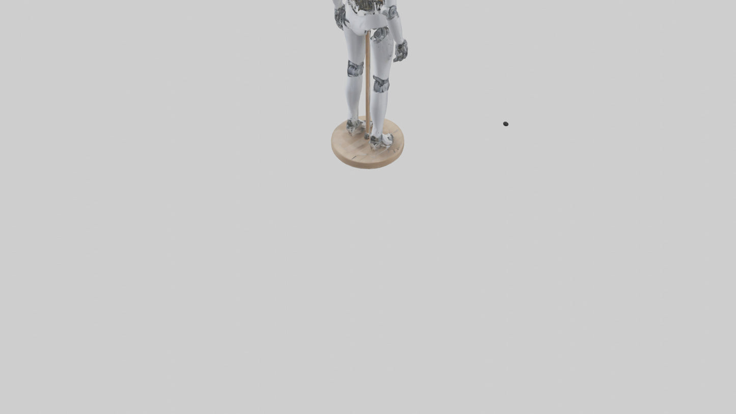 3D model Robot version of a tailor model VR / AR / low-poly
