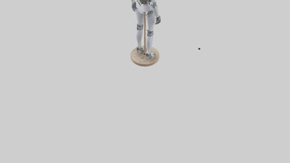 3D model Robot version of a tailor model VR / AR / low-poly