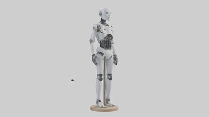 3D model Robot version of a tailor model VR / AR / low-poly