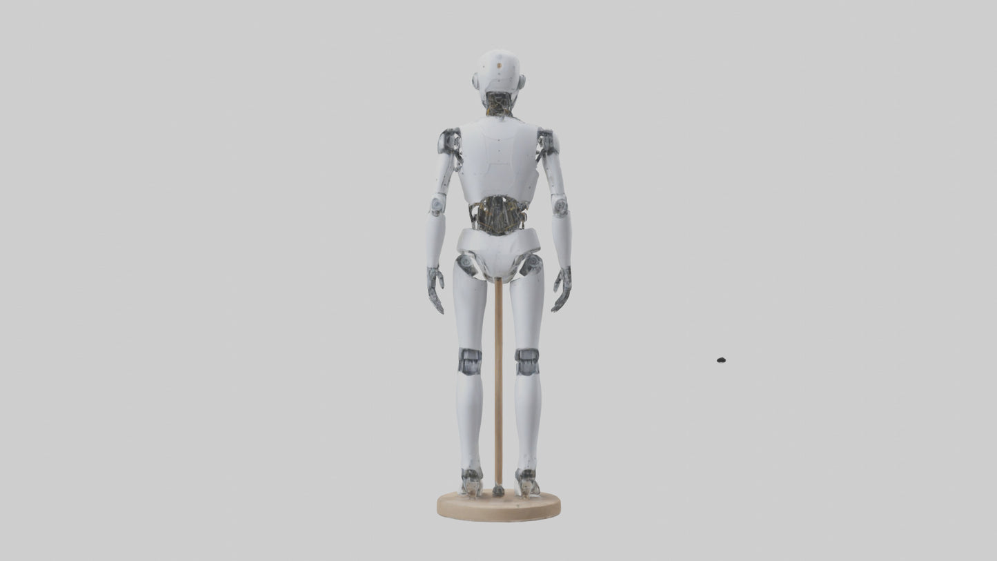 3D model Robot version of a tailor model VR / AR / low-poly