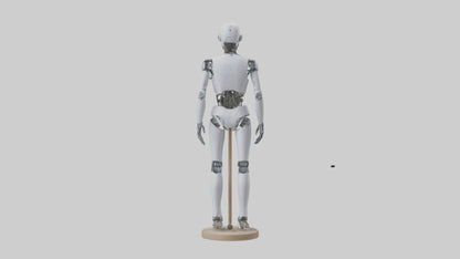 3D model Robot version of a tailor model VR / AR / low-poly