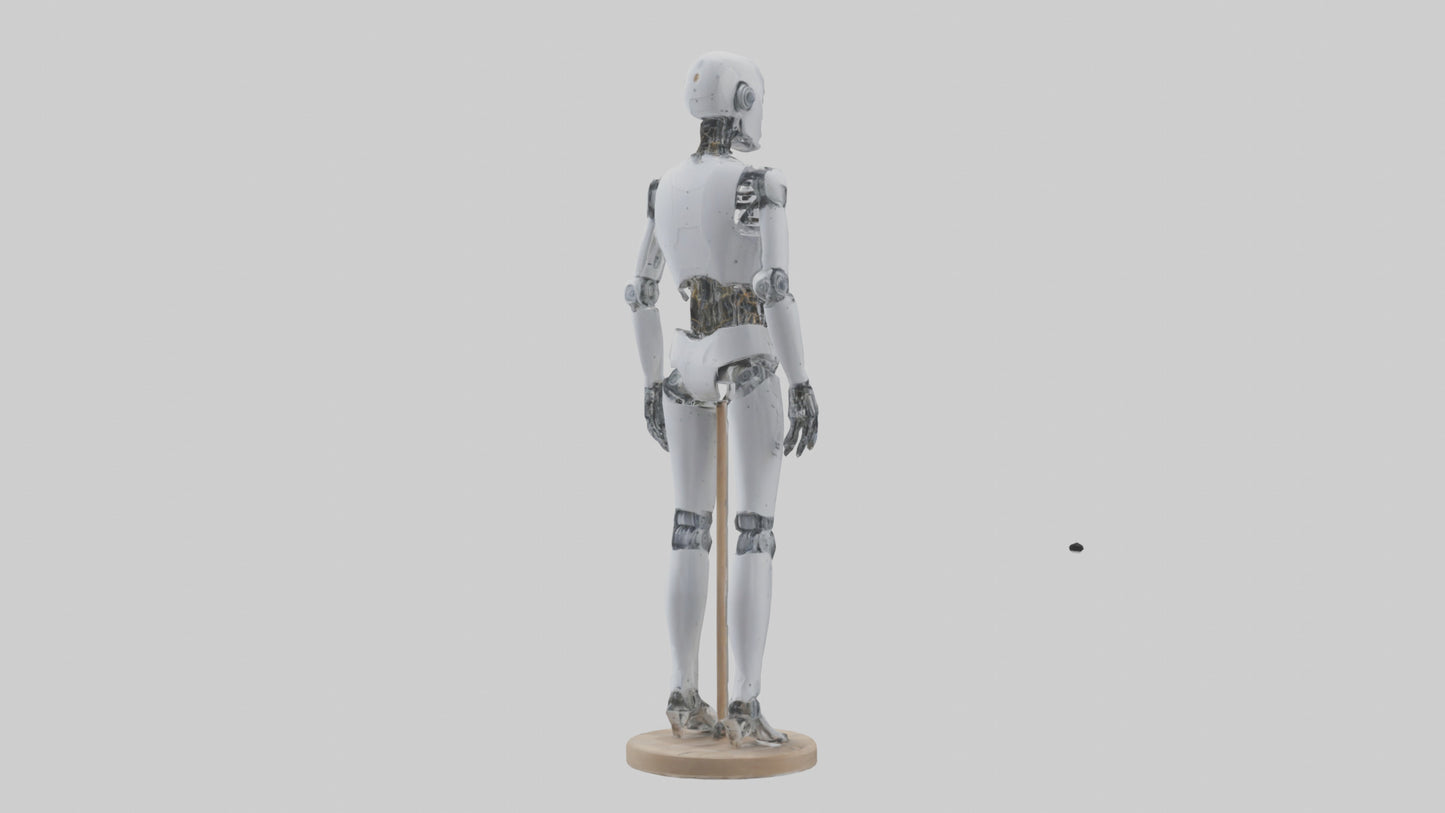 3D model Robot version of a tailor model VR / AR / low-poly