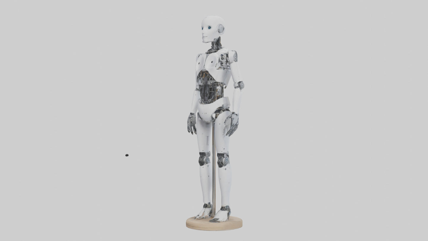 3D model Robot version of a tailor model VR / AR / low-poly