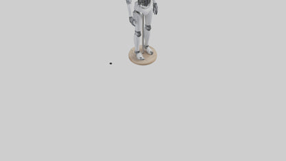 3D model Robot version of a tailor model VR / AR / low-poly