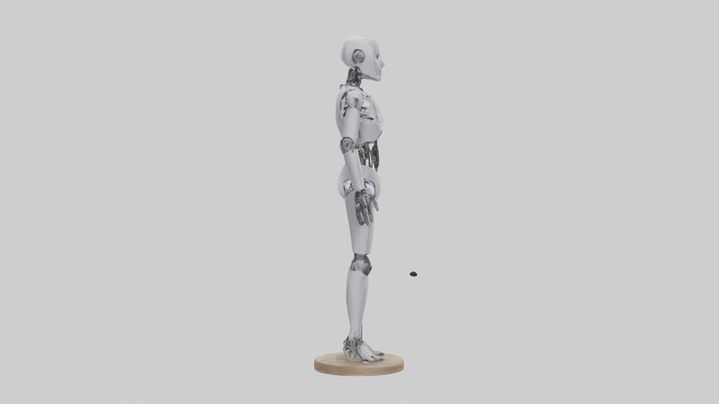 3D model Robot version of a tailor model VR / AR / low-poly