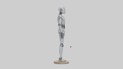 3D model Robot version of a tailor model VR / AR / low-poly