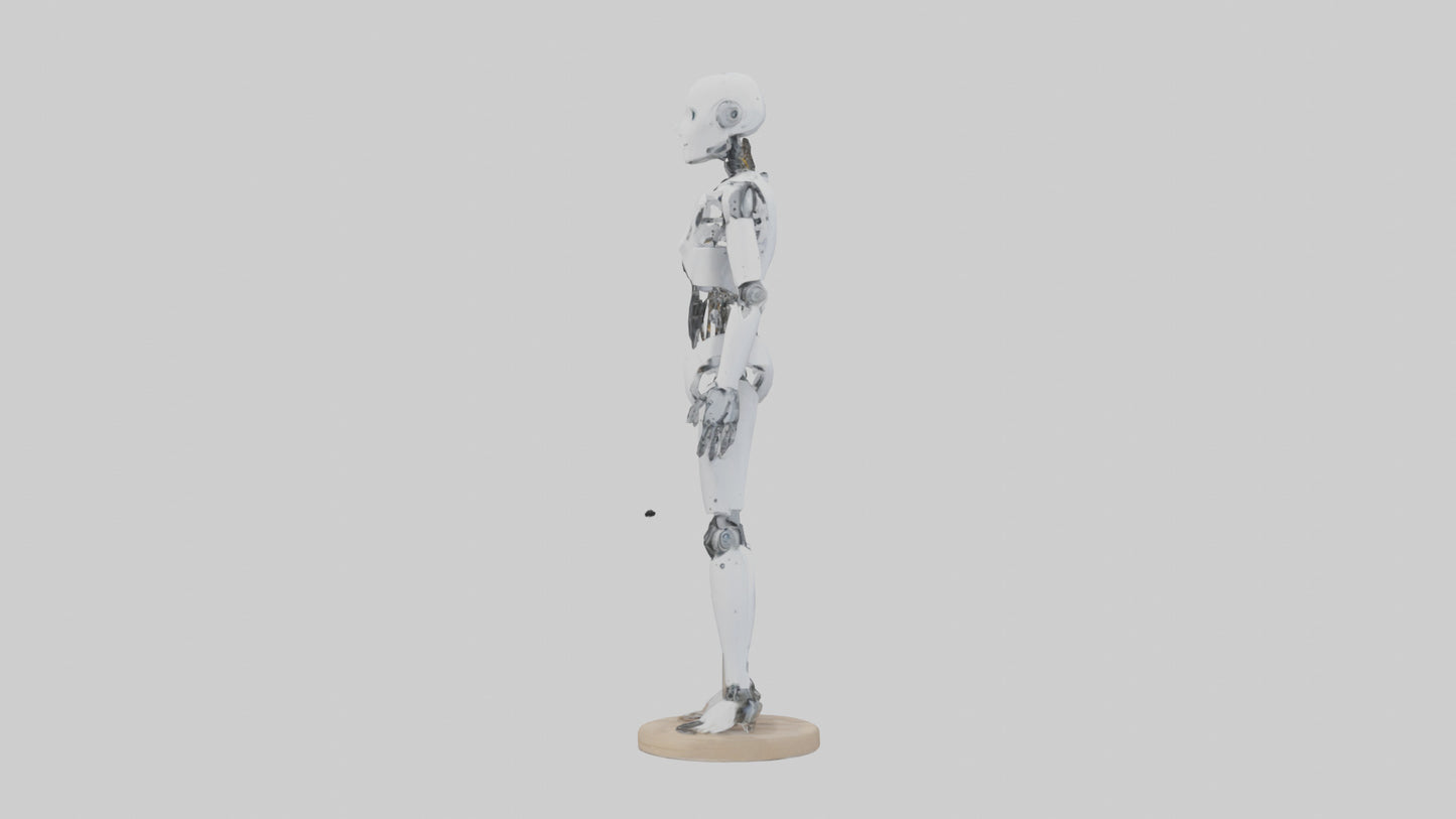 3D model Robot version of a tailor model VR / AR / low-poly