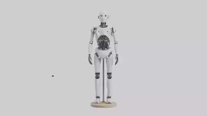 3D model Robot version of a tailor model VR / AR / low-poly