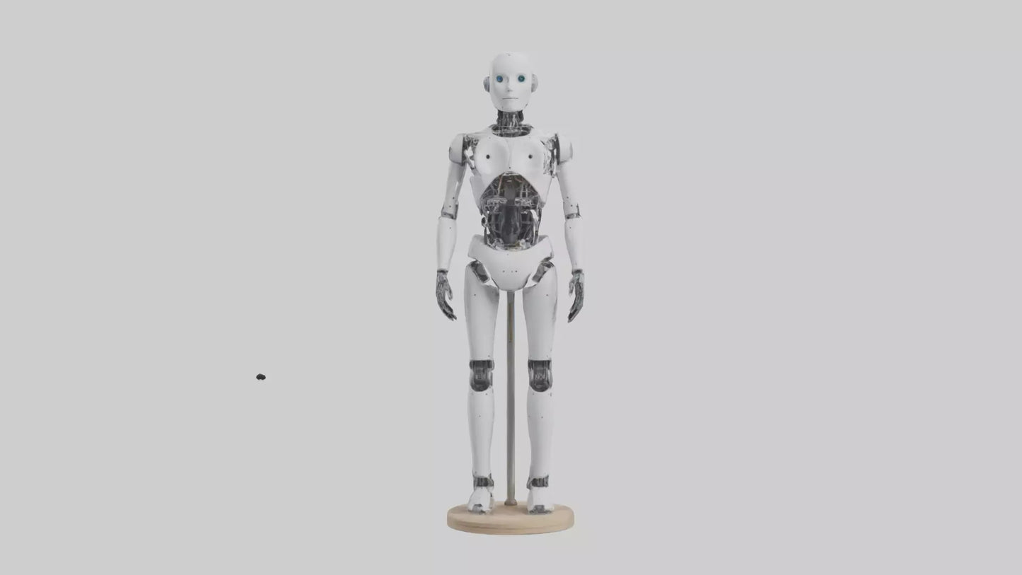 3D model Robot version of a tailor model VR / AR / low-poly
