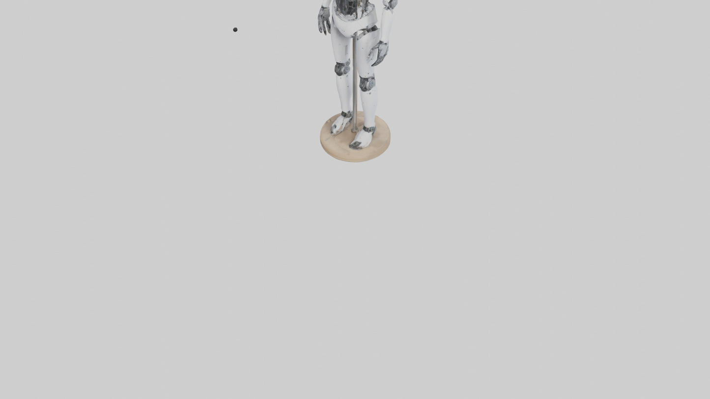 3D model Robot version of a tailor model VR / AR / low-poly