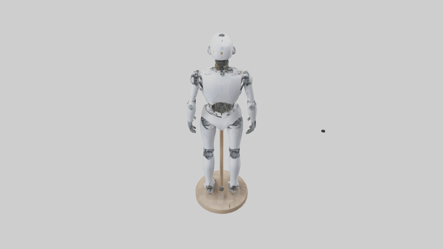3D model Robot version of a tailor model VR / AR / low-poly