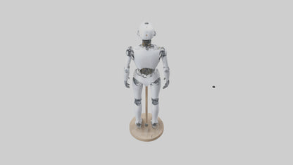3D model Robot version of a tailor model VR / AR / low-poly