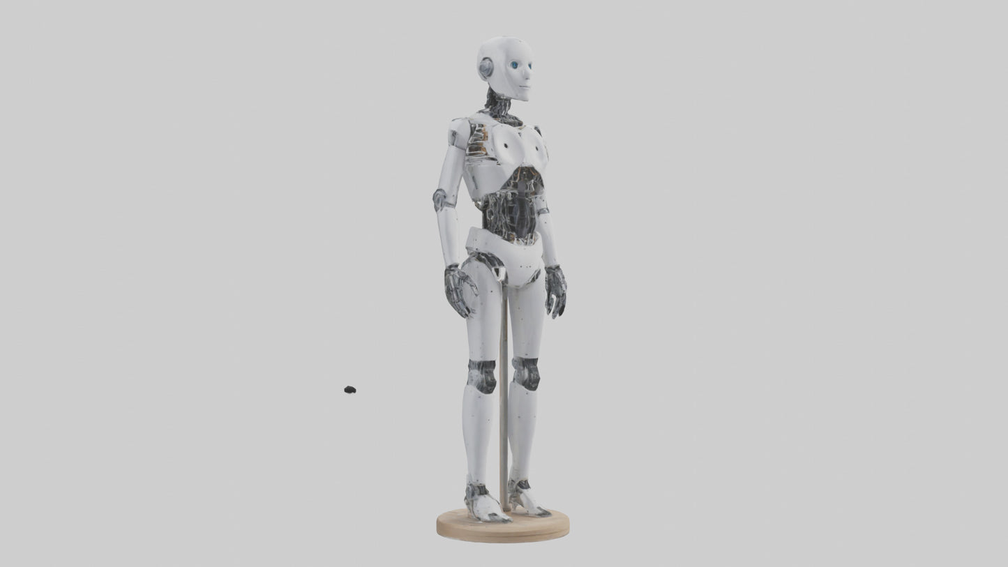3D model Robot version of a tailor model VR / AR / low-poly