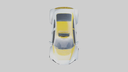 3D model Robot version of a taxi model VR / AR / low-poly