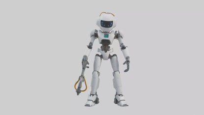 3D model Robot version of a technician model VR / AR / low-poly