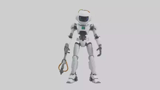 3D model Robot version of a technician model VR / AR / low-poly