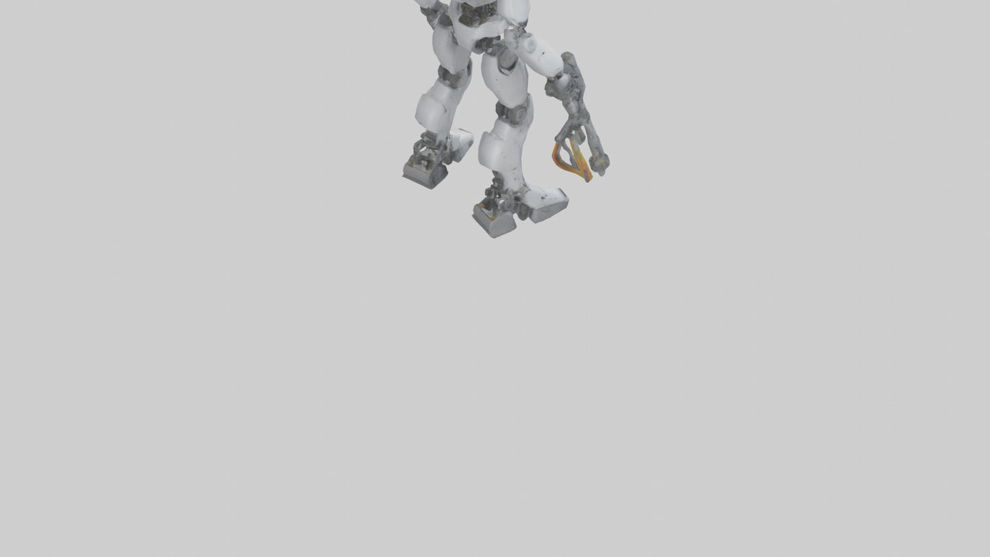 3D model Robot version of a technician model VR / AR / low-poly