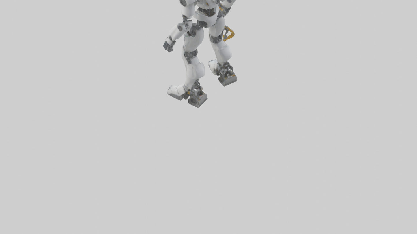 3D model Robot version of a technician model VR / AR / low-poly