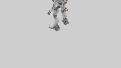 3D model Robot version of a technician model VR / AR / low-poly