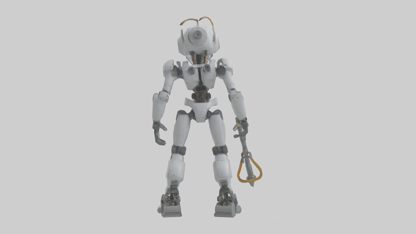 3D model Robot version of a technician model VR / AR / low-poly