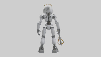 3D model Robot version of a technician model VR / AR / low-poly
